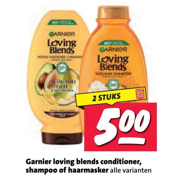 Garnier Loving Blends conditioner, shampoo of haarmasker