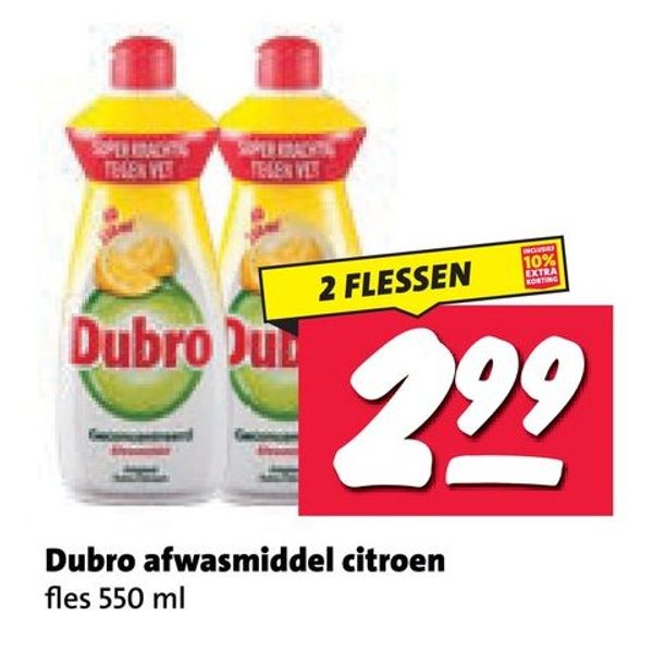 Dubro afwasmiddel citroen
