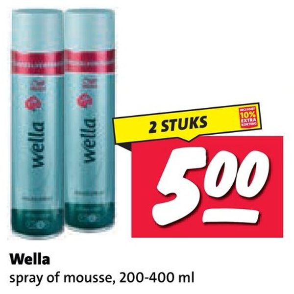 Wella spray of mousse