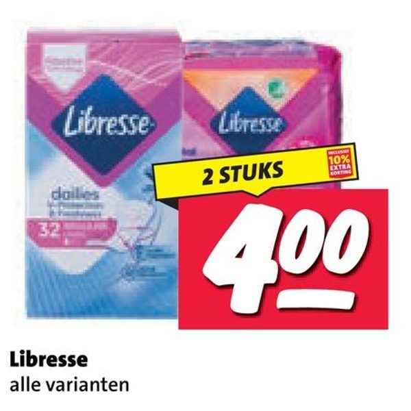 Libresse inlegkruisjes/maandverband