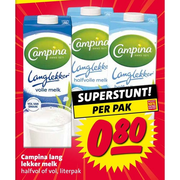 Campina lang lekker melk