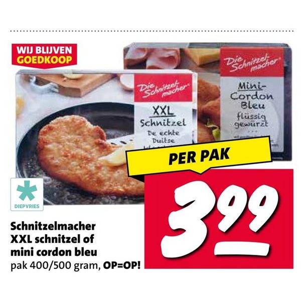 Schnitzelmacher XXL schnitzel of mini cordon bleu