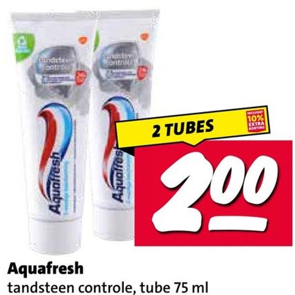 Aquafresh tandsteen controle