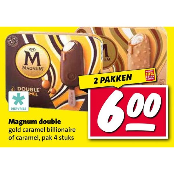 Magnum double gold caramel billionaire