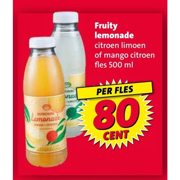 Fruity lemonade citroen of mango citroen