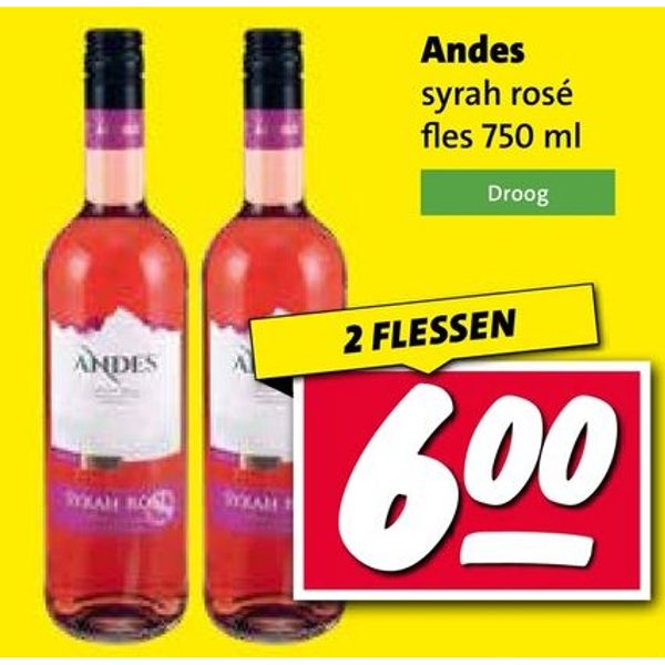 Andes syrah rosé