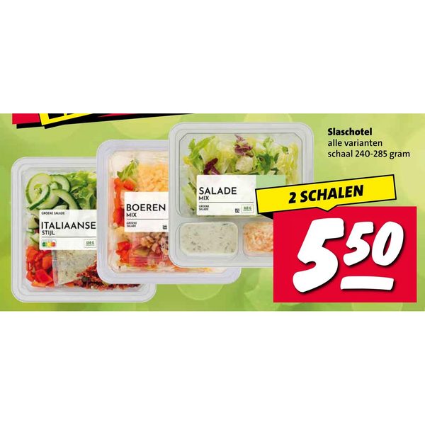 Slaschotel (alle varianten)
