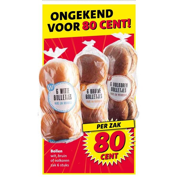 Bollen wit, bruin of volkoren