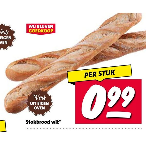 Stokbrood wit