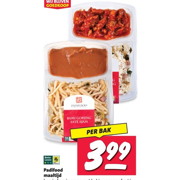 Bami goreng met babi pangang of saté ajam of mihoen met kip-ketjap