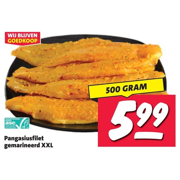 Pangasiusfilet gemarineerd XXL