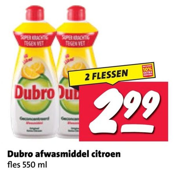 Dubro afwasmiddel citroen