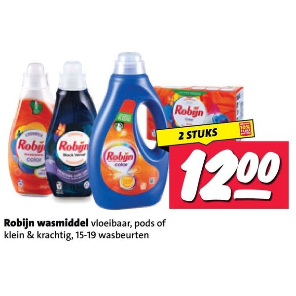 Robijn wasmiddel vloeibaar of pods