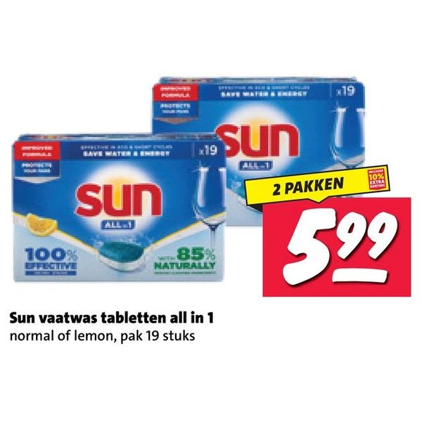 Sun vaatwas tabletten all in 1