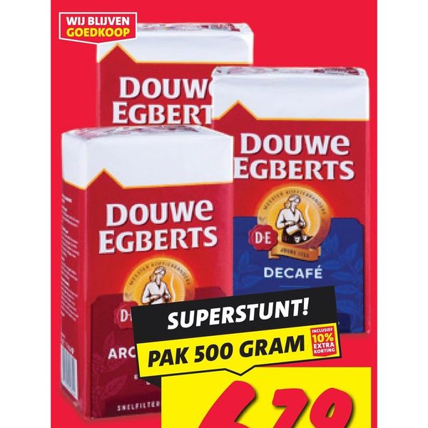 koffie aroma rood of decafé