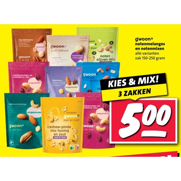 gwoon notenmelanges en notenmixen