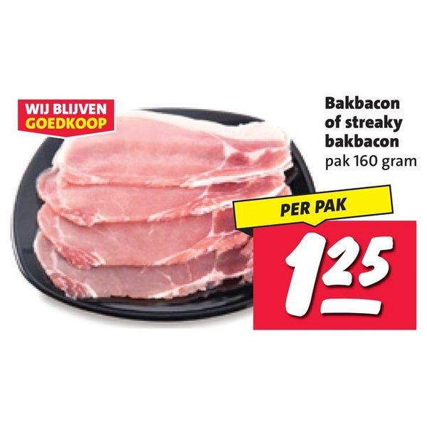 bakbacon of streaky bakbacon