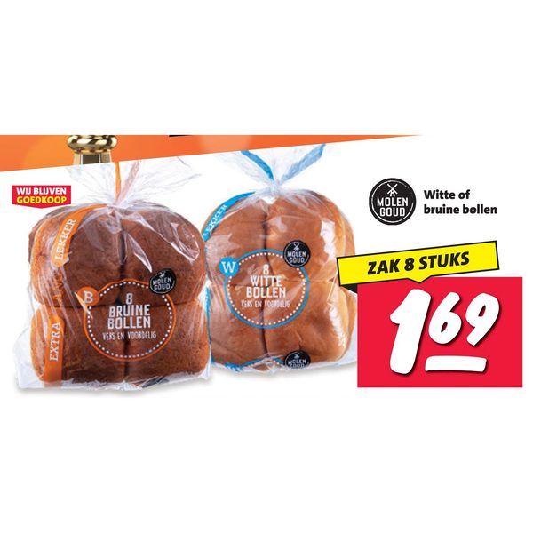 Molen Goud witte of bruine bollen