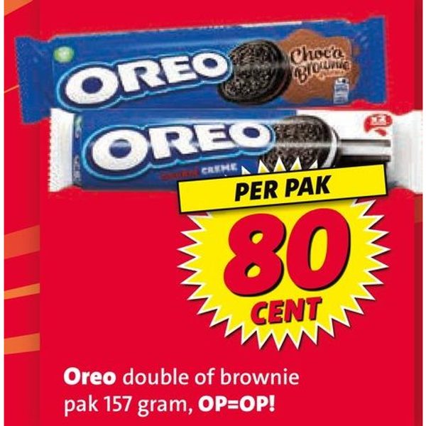 Oreo double of brownie