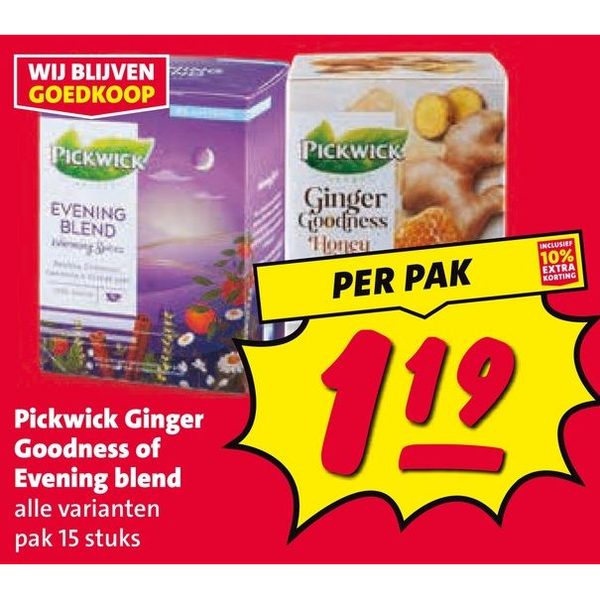 Pickwick Ginger Goodness of Evening blend