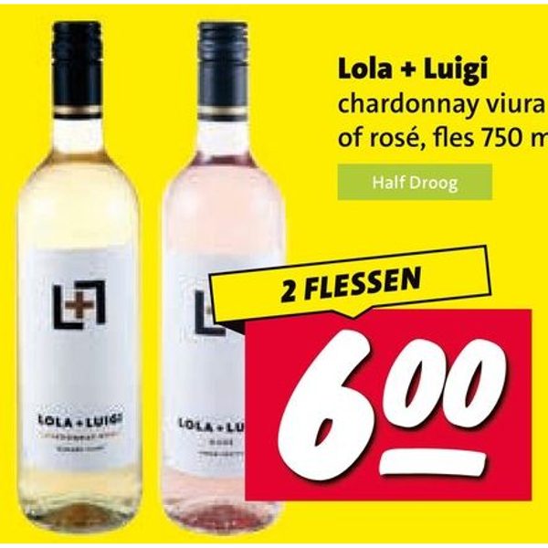 Lola + Luigi chardonnay viura of rosé