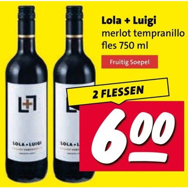 Lola + Luigi merlot tempranillo