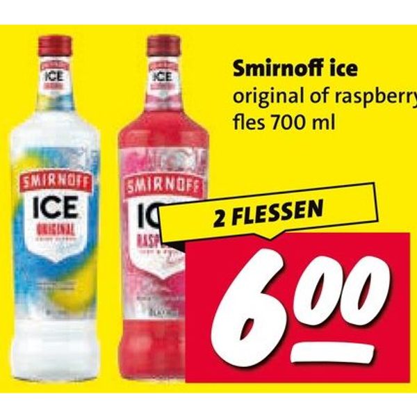 Smirnoff ice original of raspberry
