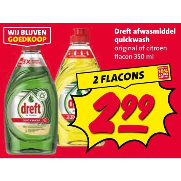 Dreft afwasmiddel quickwash