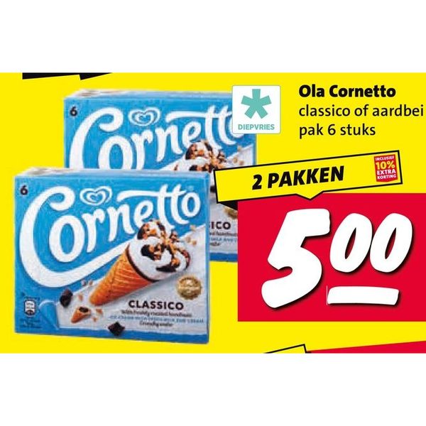 Cornetto Classico of aardbei