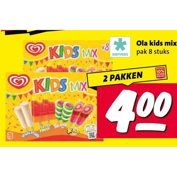 Kids mix ijsjes
