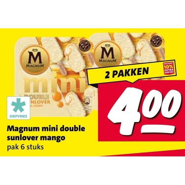 Magnum mini double sunlover mango