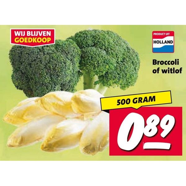 Broccoli of witlof