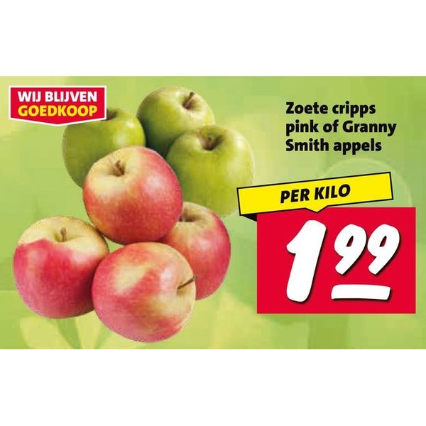 Zoete cripps pink of Granny Smith appels