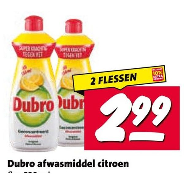 Dubro afwasmiddel citroen