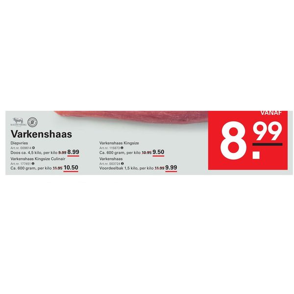 Varkenshaas Kingsize
