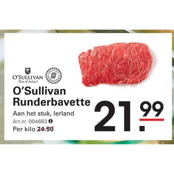O'Sullivan Runderbavette
