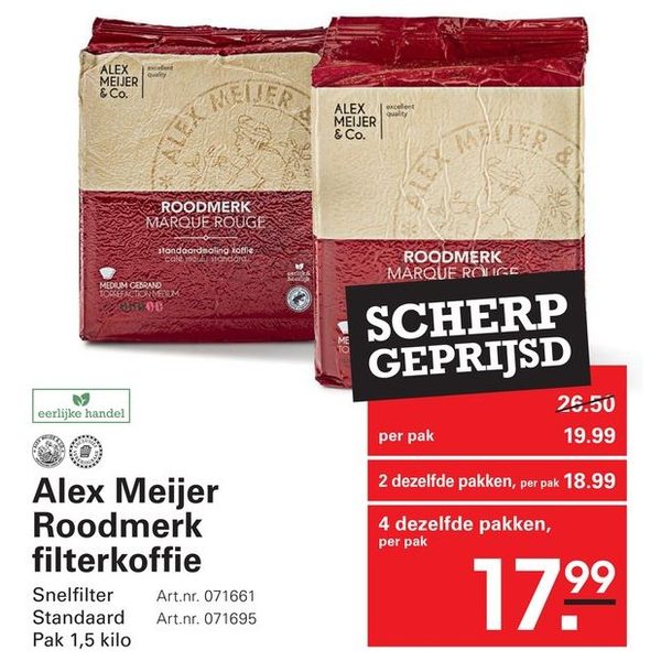 Alex Meijer Roodmerk filterkoffie