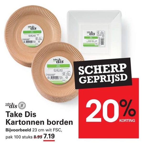 Take Dis Kartonnen borden