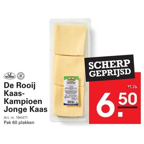 De Rooij Kaas-Kampioen Jonge Kaas