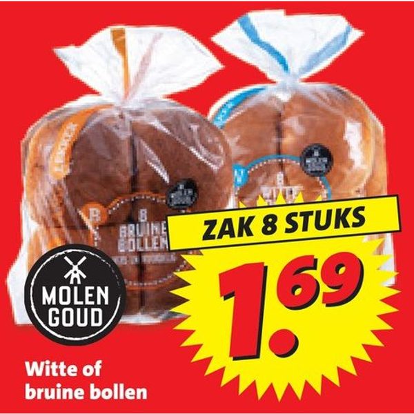 Witte of bruine bollen
