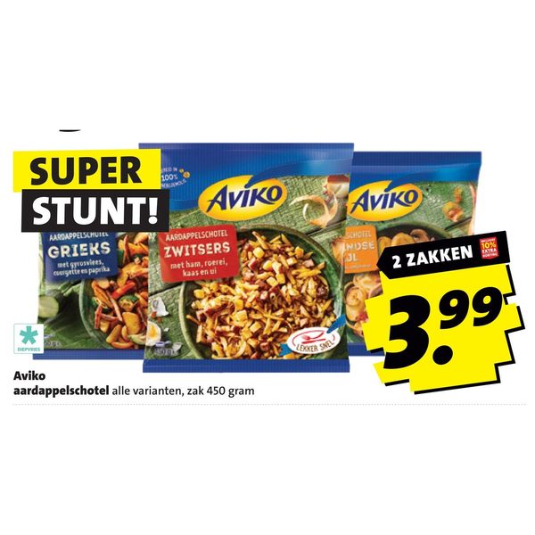 Aviko aardappelschotel