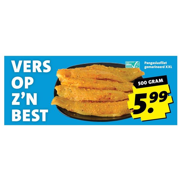Pangasiusfilet gemarineerd XXL