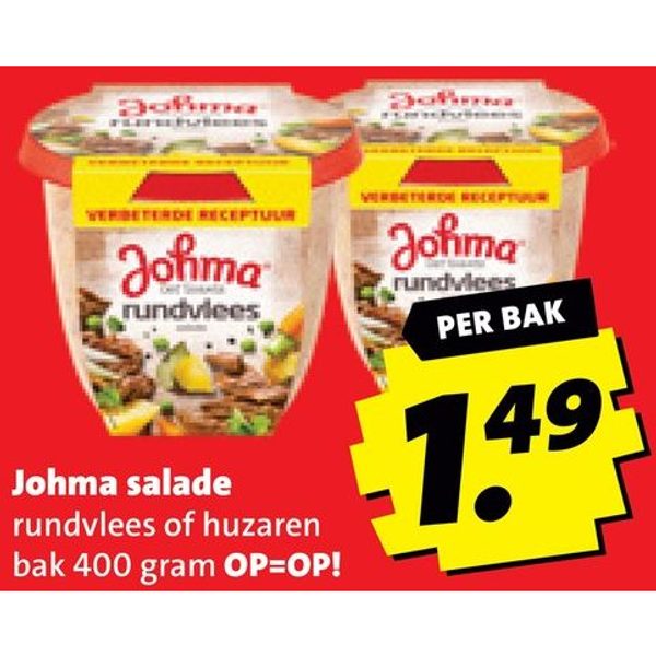 Salade rundvlees of huzaren