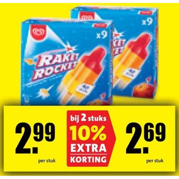 Raket ijsjes