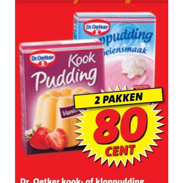 Dr. Oetker kook- of klouppudding