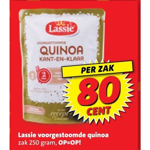 Lassie voorgestoomde quinoa