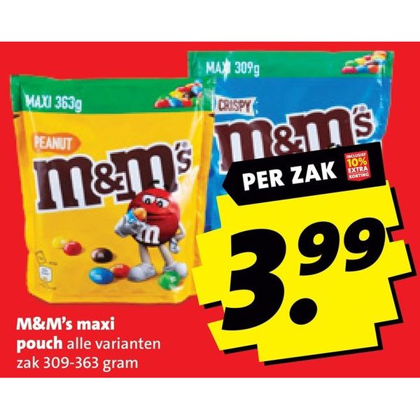 M&M's maxi pouch