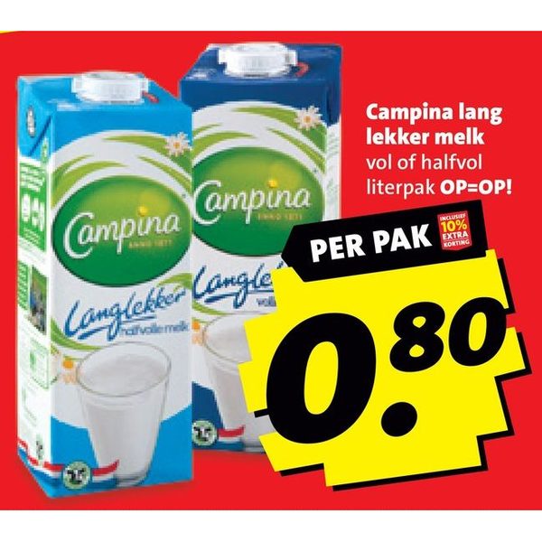 Campina lang lekker melk