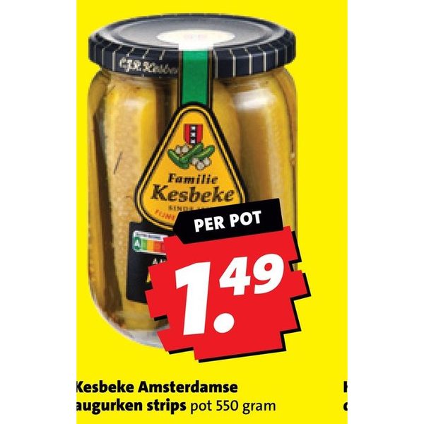 Kesbeke Amsterdamse augurken strips