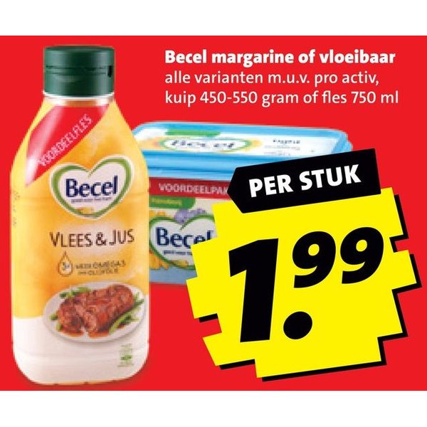 Becel margarine of vloeibaar